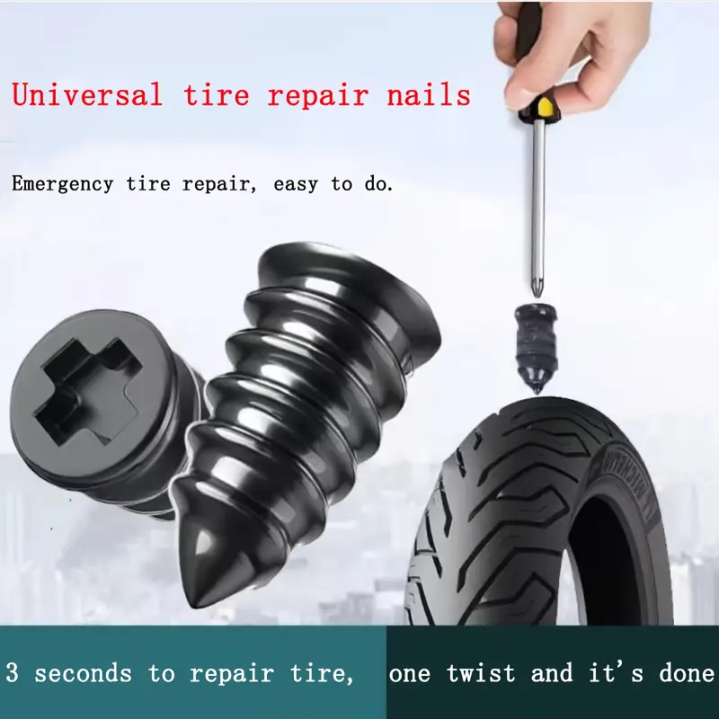Tubeless Tire Sealant - Evrensel Vakumlu Lastik Tamir Çivisi Seti