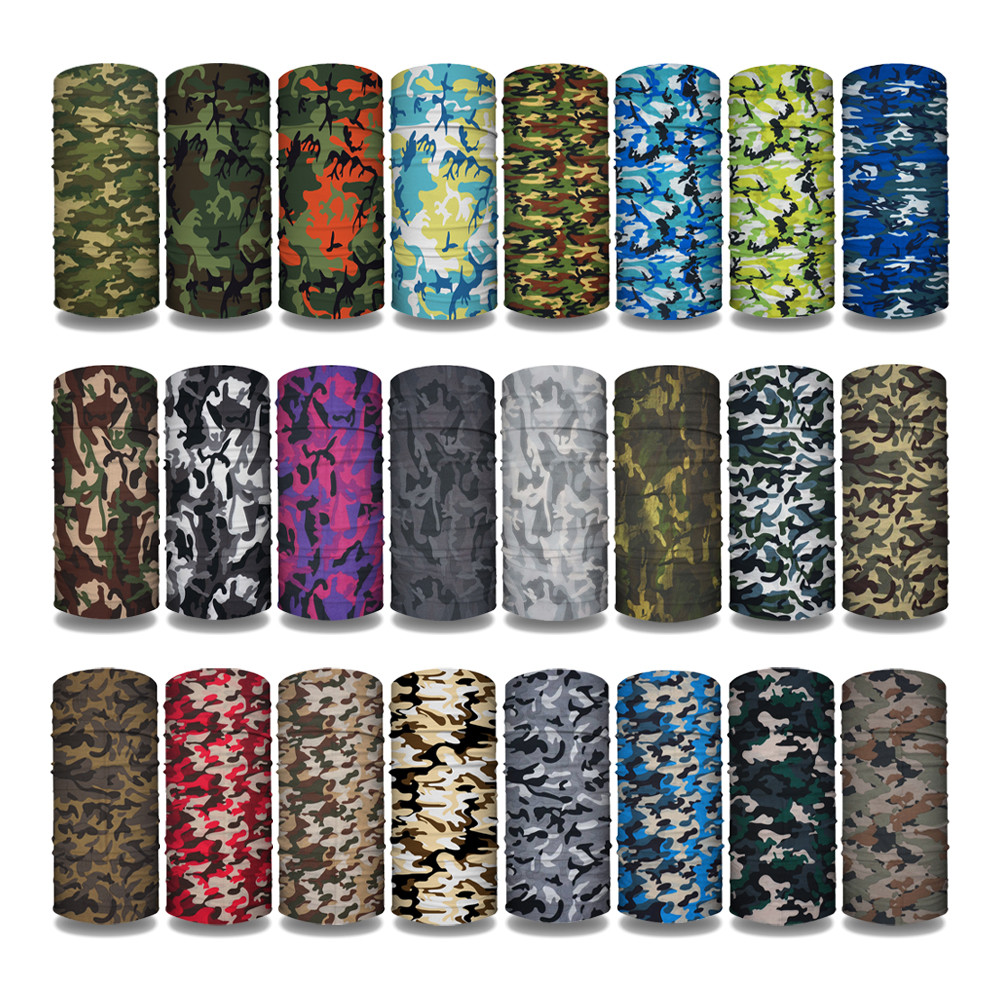 Cycling Gear For Women - CM01-CM33 Camo baskılı bandanalar dikişsiz tüp