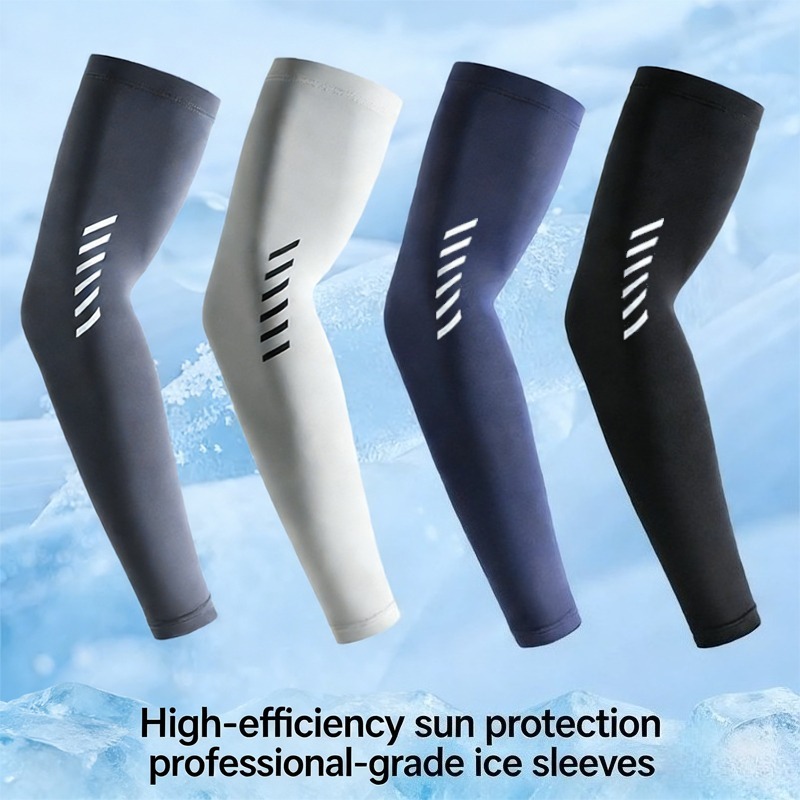 Cycling Arm Warmers - 1 çift buz ipek kollu hafif