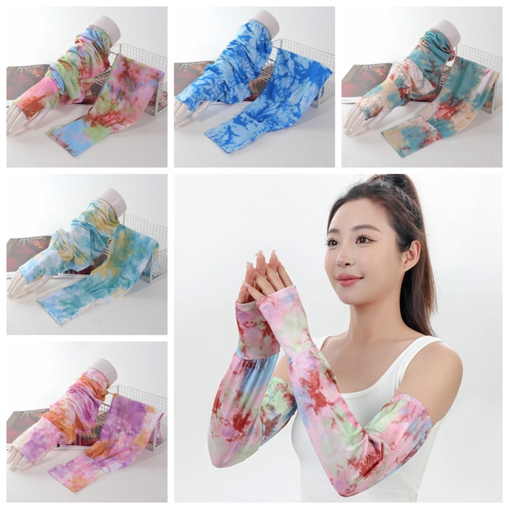 Batik boyama uzun buz ipek kol - Cycling Gloves incelemesi ve fiyatı