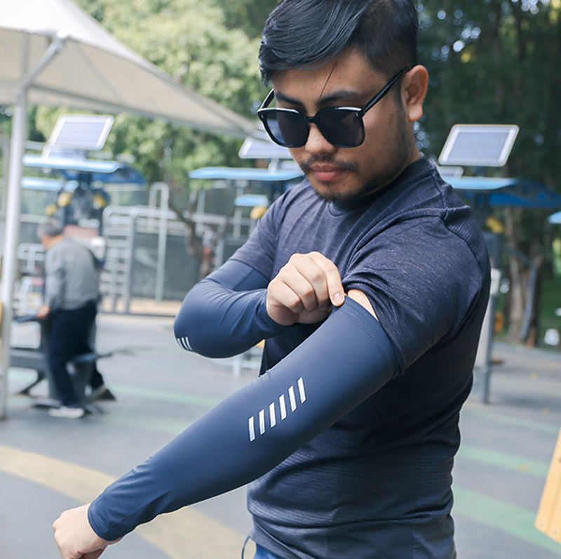 1 çift buz ipek kollu hafif ne - Cycling Arm Warmers incelemesi ve fiyatı